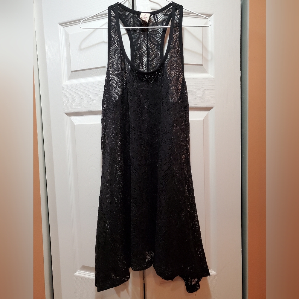 OP Black Bathing Suit Cover Dress